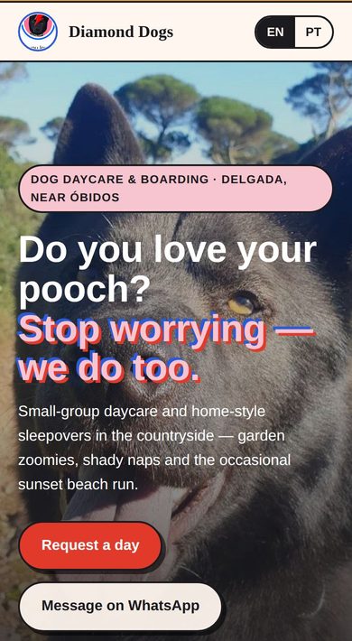 Diamond Dogs website